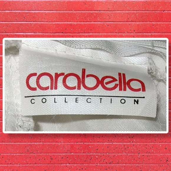 Carabella white pleated babydoll dress, sz Lg, MADE IN USA 100% polyester EUC - Picture 4 of 5